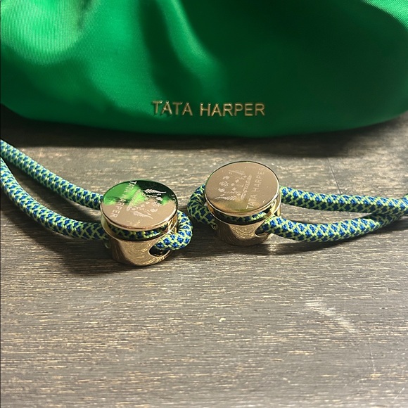 Tata Harper Vibrant Green Cosmetic Pouch - Picture 2 of 5